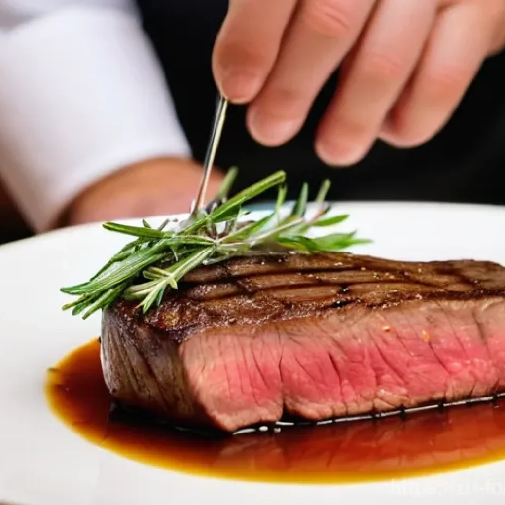 식품 가열과 조리 과학 - **Prompt 1: Sous Vide Perfection - A Chef's Tender Steak**
    A close-up, high-definition photograp...
