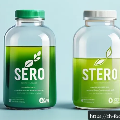 대체 감미료와 혈당 조절 - A modern, clean infographic style illustration showcasing two main categories of sweeteners: natural...